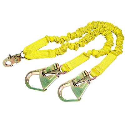 DBI-SALA 1244412 ShockWave2 100% Shock Absorbing Lanyard, 6 ft, Self-Locking Snap, 310 lb