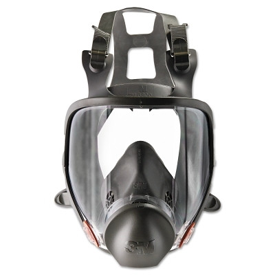 3M 7000002030 Full Facepiece Respirator 6000 Series, Medium, With Bayonet Connection Type