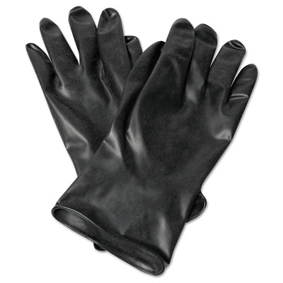North by PIP B1317 Chemical Resistant Butyl Gloves, Size 7, Black, 13 mil, Smooth