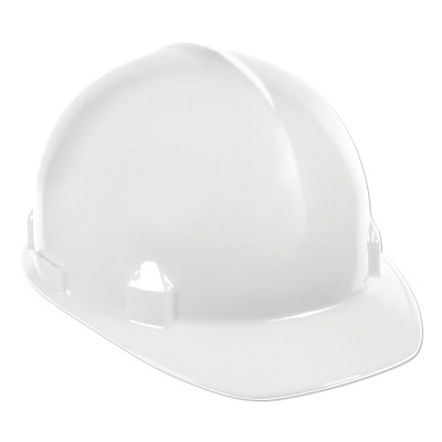 Jackson Safety 14834 SC-6 Hard Hat, 4-point Ratchet, Front Brim, White