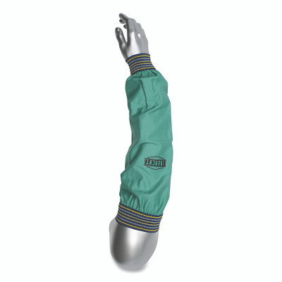 Ironcat 707023 7070 Flame Resistant Sateen Cotton Cape Sleeves, 8.75 in W x 27.5 in L, 2.25 in Elastic at Ends, Size 23 in, Green