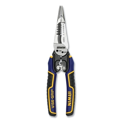 Irwin IWHT84002 7-in-1 Wire Stripper, Bolt Cutter,Crimp, Cut, Loop, Pliers, Reamer, Strip