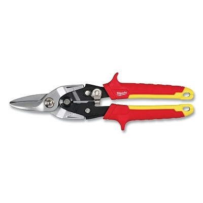 Milwaukee Tool 48-22-4560 Cutting Aviation Snips, 1-1/2 in Cutting Length, 10 in OAL, Straight