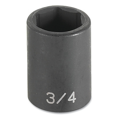 Grey Pneumatic 2034M Impact Socket, 1/2 in Drive Size, 34 mm Socket Size, Hex, 6-point, Standard Length