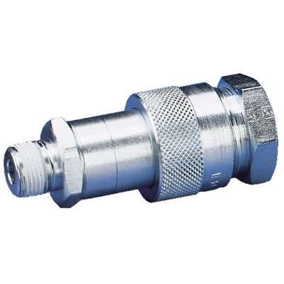 Enerpac C604 High Flow Hydraulic Coupler, Complete Coupler Set, 3/8 in (NPTF) Thread