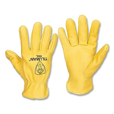 Tillman 864XL Drivers Gloves, 864, XL, Top Grain Deerskin, Gold
