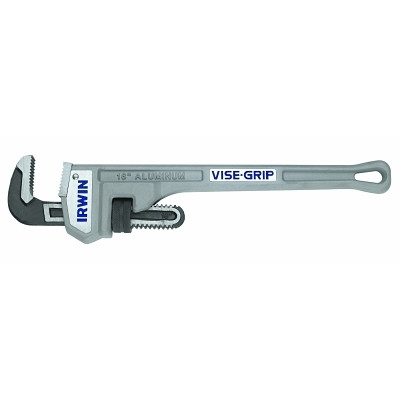 Irwin VISE-GRIP 2074118 Vise-Grip Cast Aluminum Pipe Wrench, 18 in, Drop Forged Steel Jaw