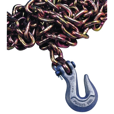 Peerless 5261163 Grade 70 Transport Chains, 5/16 in, 4,700 lb Limit, Yellow Dichromate