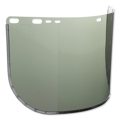 Jackson Safety 29082 F30 Acetate Faceshield, 3441, Uncoated, Light Green, D Shape, Bound, 15 in L x 9 in H