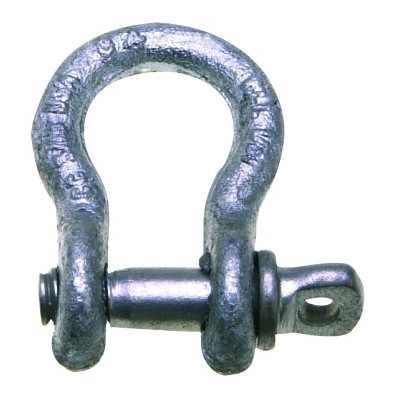 Campbell 5410505 419-S Series Anchor Shackles, 5/16 in Bail Size, 5 Tons, Screw Pin Shackle