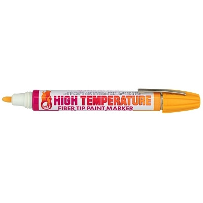 DYKEM 44424 High Temp 44 Marker, Valve Action, Yellow, Medium