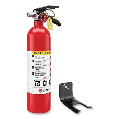 Kidde 21032136 Pro Multi-Purpose Fire Extinguisher, ABC Fire Type, 2.5 lb Capacity, Rechargeable, Includes Wall Hanger