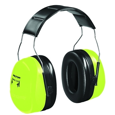3M 7100008764 PELTOR Optime 105 Earmuffs, 30 dB, Hi-Viz Green, Over-the-Head