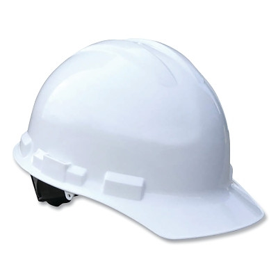 Radians GHR4-WHITE Granite Cap Style Hard Hat, 4-Point Ratchet Suspension, Gray