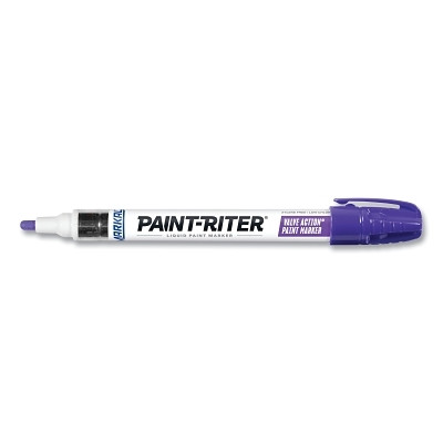 Markal 96817 PAINT-RITER VALVE ACTION Paint Marker, Purple, 1/8 in Tip, Medium