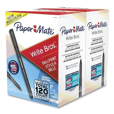 Paper Mate 3331131 Ballpoint Pen, Medium Point, Black ink, Black Barrel