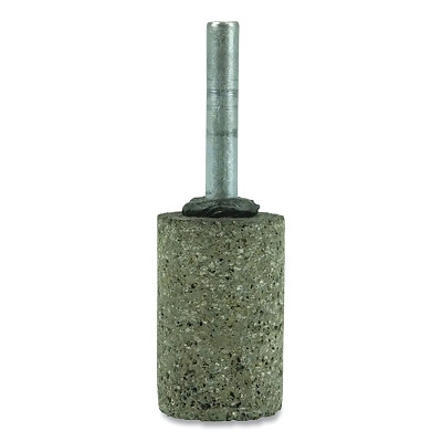 Weiler 68338 Tiger Mounted Point, 1 in dia x 1/4 in dia Shank x 1-1/2 in L Shank, 24 Grit, Zirconia Alumina, W221, 10 EA/BX