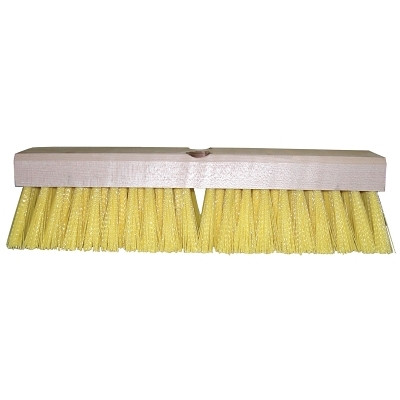 Weiler 44438 Deck Scrub Brushes, 12 in Hardwood Block, 2 in Trim, Synthetic Fill