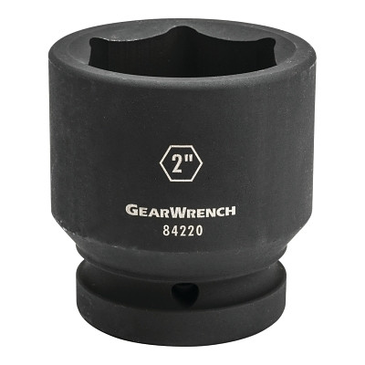 GEARWRENCH 84239 Impact Socket, 1 in Drive Size, 3-3/8 in Opening Size, 6-point, Standard Length