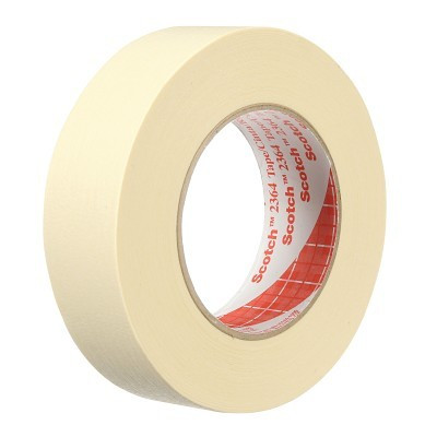 3M 7000088384 2364 Performance Masking Tape, 36 mm W x 55 m L, 6.5 mil, Tan