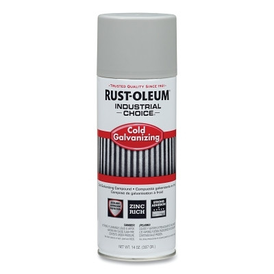 Rust-Oleum 1685830 Industrial Choice 1600 System Galvanizing Compound, 16 oz Aerosol Can