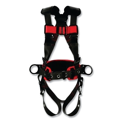 DBI-SALA 1161311 Protecta Construction Style Positioning Harness, Standard, D-Rings, Leg Buckles, 2X-Large, Pass-Through Chest Connection