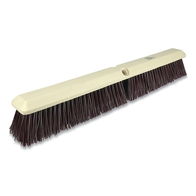 Weiler 42168 Perma-Sweep Floor Brush, 24 in Foam Block, 3 in Trim L, Maroon Polypropylene