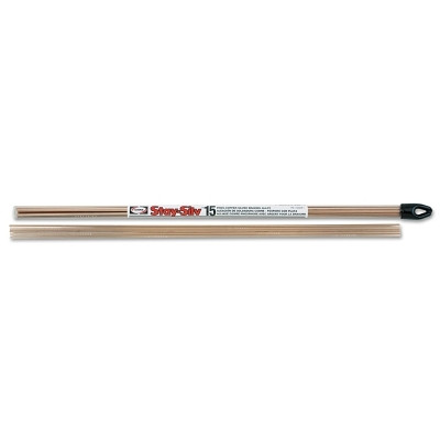 Harris Product Group 15620F1 Stay-Silv 15 Flat Brazing Alloy Filler Metal, Flat Rods, 0.050 in x 1/8 in dia x 20 in L, 1 lb, Tube