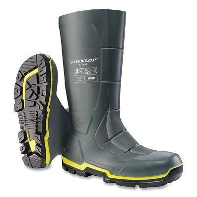 Dunlop Protective Footwear MZ2LE02.15 MetMax Full Safety Metatarsal Boots, Steel Toe/Midsole, Men's 15, 15 in, PVC, Gray