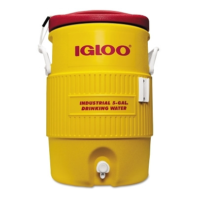 Igloo 451 400 Series Industrial Cooler 5 Gallon Yellow Red Plastic