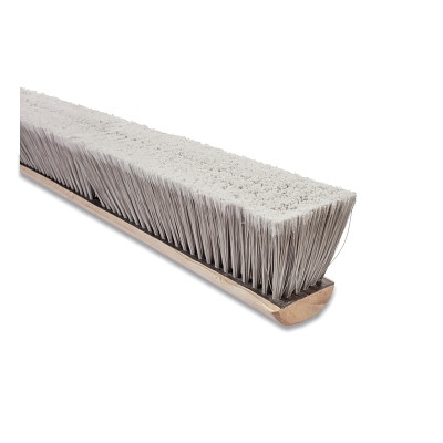 Magnolia Brush 3724 Silver Flagged Tip Polystyrene Floor Brush, 3724, 3 in Trim x 24 in L, Wood, Incl M-60 Metal Threaded End Handle