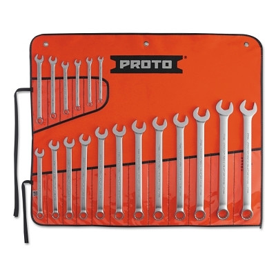 Proto J1200RMASD Torqueplus Metric Combination Wrench Set, 18-Pc, 12-point, 7-24 mm