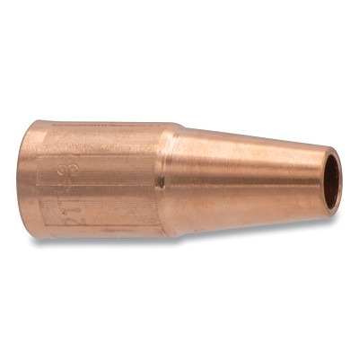 Best Welds 21T37 MIG Gun Nozzle, 3/8 in Bore, 1/8 in Recess, Tweco Style 21, Tapered, Self-Insulated, Copper