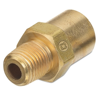Western Enterprises AW15 Inert Arc Adaptor, 200 PSIG, Brass, B-Size, 1/4 in (NPT), Water