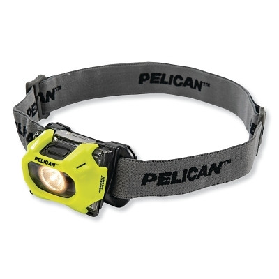 Pelican 0275500160245 Color Correction LED Headlight, 3-AAA Alkaline, High 72/Low 36 Lumens, High Vis Yellow