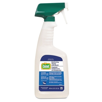 Comet PGC30314CT Disinfecting Cleaner with Bleach, 32 oz Trigger Spray Bottle