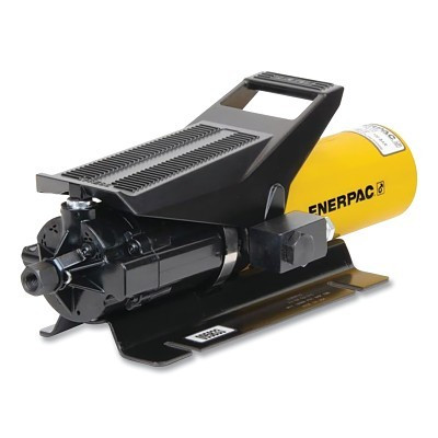 Enerpac PA133 PA-Series Air Hydraulic Foot Pump, PA133, Single Acting, 36 in Useable Oil Cap Max, 10000 psi Max Op Pressure