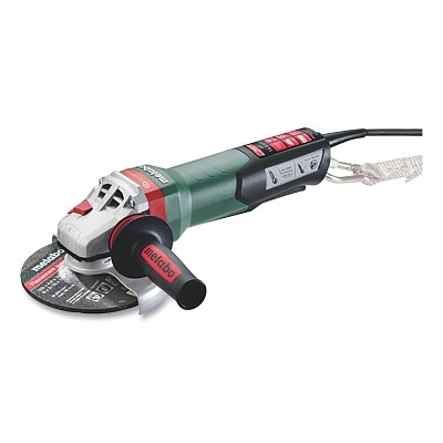 Metabo 613117420 Small Angle Grinder, Quick, 6 in dia, 14.5 A, 9600 RPM, 5/8 in-11 UNC, Paddle Switch, Brake, Auto Balance, Drop Safe, M-Brush
