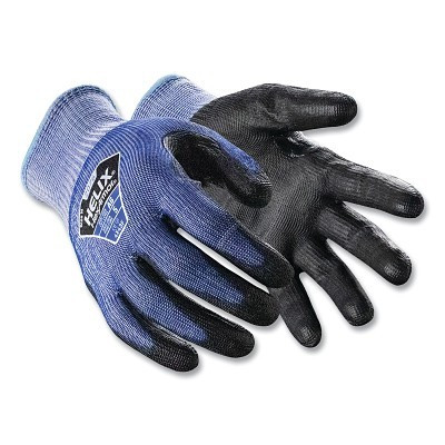 HexArmor 2076-L Helix Cut-Resistant Gloves, 2076, A6 Cut, Large, Blue with Black Coating