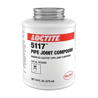 Loctite 1534294 Pipe Joint Compound, 1 pt, Brush Top Can, Black