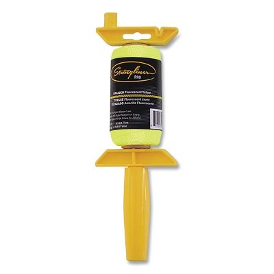 Stringliner 25165 Braided Twine Pro Reel Fluorescent Yellow 250 Ft