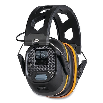 Klein Tools AESEM1S Situational Awareness Bluetooth Earmuff, 78 dBA, Orange/ Black/ Gray