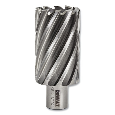 DeWalt DWAC02024 Annular Cutter, 1-1/2 in Cutter Dia, 2 in Cutting Depth, 2 in OAL, Bright Finish