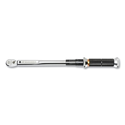GEARWRENCH 85176 120XP Micrometer Torque Wrench, 3/8 in Drive, 10 ftlb to 100 ftlb, Square