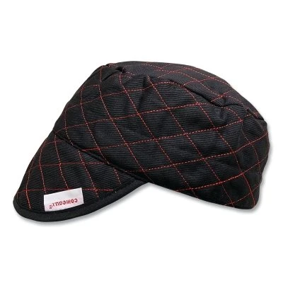 Comeaux Caps 30718 Style 3000 Black Quilted Shop Cap, Size 7-1/8