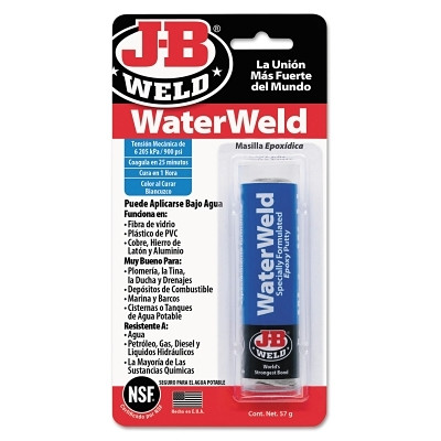 J-B Weld 8277 Water Weld Compound 2 oz Tube, Off White