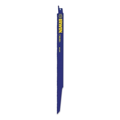 Irwin 372110BB Metal & Wood Cutting Reciprocating Blade with WeldTecc, 12 in, 10/14 TPI, 50/PK