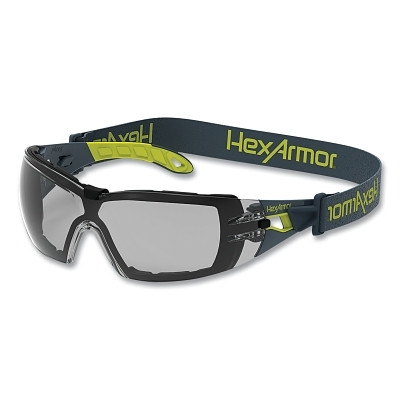 HexArmor 11-12003-04 MX200/MX200G Safety Glasses, MX200G, Grey 23%, TruShieldS, Gray/Lime