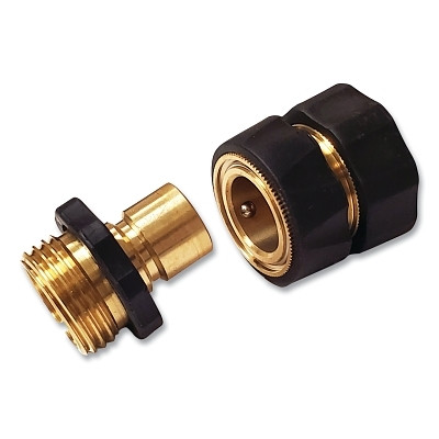Chapin 6-9404 Garden Hose Repair/Replacement Part, Universal, Brass, 2-Pc Hose Quick-Connect