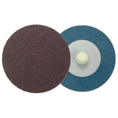 Weiler 60121 Plastic Button Style Blending Discs, Aluminum Oxide, 2 in Dia., 60 Grit